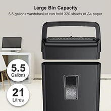 Load image into Gallery viewer, Bonsaii 10-Sheet Cross Cut Paper Shredder, 5.5 Gal Home Office Heavy Duty Shredder for Credit Card, Staple, Clip with Transparent Window(C209-D)
