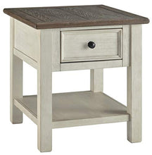 Load image into Gallery viewer, Signature Design by Ashley Bolanburg Farmhouse Square Two Tone End Table, Antique White
