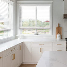 Load image into Gallery viewer, CHICOLOGY Faux Wood Blinds , Window Blinds , Wood Blinds , Window Shades , Window Treatments , Blinds &amp; Shades , Window Shades For Home , Wooden Blinds , Basic White , 35&quot;W X 60&quot;H
