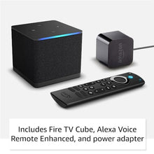 Load image into Gallery viewer, Amazon Fire TV Cube, Hands-free streaming device with Alexa, Wi-Fi 6E, 4K Ultra HD
