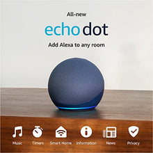 Load image into Gallery viewer, Echo Dot (5th Gen, 2022 release) | With bigger vibrant sound, helpful routines and Alexa | Deep Sea Blue
