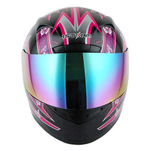 Load image into Gallery viewer, 1STORM Motorcycle Bike Full FACE Helmet Booster Butterfly Pink Purple
