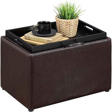 Load image into Gallery viewer, Convenience Concepts Designs4Comfort Accent Storage Ottoman, Espresso
