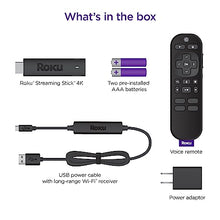 Load image into Gallery viewer, Roku Streaming Stick - Portable 4K/HDR/Dolby Vision Streaming Device, Voice Remote, Free &amp; Live TV
