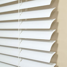Load image into Gallery viewer, Vinyl Mini Blinds 1-inch Cordless Room Darkening Blind for Windows - Starting at $9.97 - (Over 1,400 Add&#39;l Custom Sizes) Vinyl Blinds, Mini Blinds, Window Blinds Cordless, White - 26&quot; W x 60&quot; H
