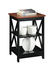 Load image into Gallery viewer, Convenience Concepts 203085CH Oxford End Table, Cherry / Black
