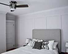 Load image into Gallery viewer, Harbor Breeze Mazon 44-in Brushed Nickel Flush Mount Indoor Ceiling Fan with Light Kit and Remote (3-Blade)
