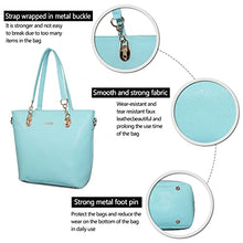 Load image into Gallery viewer, 2E-youth Designer Purses and Handbags for Women Satchel Shoulder Bag Tote Top Handle Bag (4C-light blue)
