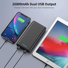 Load image into Gallery viewer, Portable Charger Power Bank 26800mah,Ultra-High Capacity Safer External Cell Phone Battery Pack,2 USB Output High Speed Charging Power bank Compatible with iPhone 15/14/13/12/11 Samsung Android LG etc
