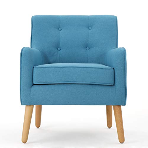 Christopher Knight Home Felicity Mid-Century Fabric Arm Chair, Teal