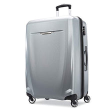 Load image into Gallery viewer, Samsonite Winfield 3 DLX Hardside Expandable Luggage with Spinners, Silver, Checked-Large 28-Inch
