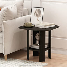 Load image into Gallery viewer, FURINNO Simple Design End Table, 2-Pack, Espresso
