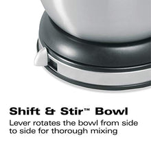 Load image into Gallery viewer, Hamilton Beach Classic Stand and Hand Mixer, 4 Quarts, 6 Speeds with QuickBurst, Bowl Rest, 290 Watts Peak Power, Black and Stainless
