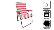 Load image into Gallery viewer, OmniCore Designs New Standard Folding Camp/Lawn Chair (2 Pack) - Red/White
