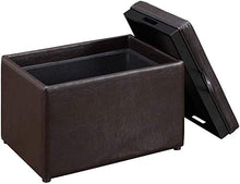 Load image into Gallery viewer, Convenience Concepts Designs4Comfort Accent Storage Ottoman, Espresso
