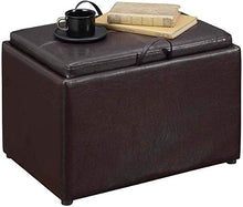 Load image into Gallery viewer, Convenience Concepts Designs4Comfort Accent Storage Ottoman, Espresso
