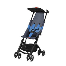 Load image into Gallery viewer, gb Pockit Air All Terrain Ultra Compact Lightweight Travel Stroller with Breathable Fabric in Night Blue , 28x17.5x39.8 Inch (Pack of 1)
