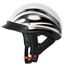 Load image into Gallery viewer, VCAN Cruiser Flat White Motorcycle Half Helmet (Blade, Large)
