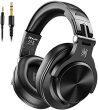 Load image into Gallery viewer, OneOdio A70 Bluetooth Over Ear Headphones, Wireless Headphones with 72H Playtime, Shareport, Foldable, 3.5mm/6.35mm Stereo Jack for Guitar Amp Computer PC Tablet Home Office Travel
