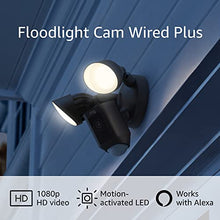 Load image into Gallery viewer, Ring Floodlight Cam Wired Plus with motion-activated 1080p HD video, Black (2021 release)
