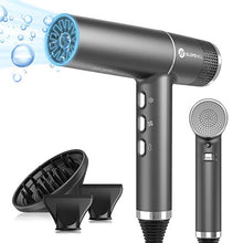 Load image into Gallery viewer, slopehill Hair Dryer with Unique Brushless Motor | Intelligent Fault Diagnosis | Innovative Microfilter | Oxy Active Technology | Led Display (Gray)
