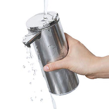 Load image into Gallery viewer, simplehuman 9 oz. Touch-Free Rechargeable Sensor Liquid Soap Pump Dispenser, Brushed Stainless Steel
