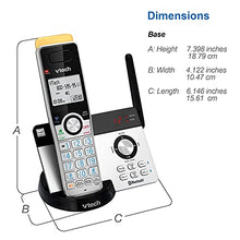 Load image into Gallery viewer, VTECH IS8121-2 Super Long Range up to 2300 Feet DECT 6.0 Bluetooth 2 Handset Cordless Phone for Home with Answering Machine, Call Blocking, Connect to Cell, Intercom and Expandable to 5 Handsets
