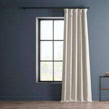 Load image into Gallery viewer, HPD Half Price Drapes Faux Linen Room Darkening Curtains - 120 Inches Long Luxury Linen Curtains for Bedroom &amp; Living Room (1 Panel), 50W X 120L, Birch
