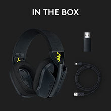 Load image into Gallery viewer, Logitech G435 LIGHTSPEED Wireless Bluetooth Gaming Headset - Lightweight, built-in mics, 18h battery, compatible with Dolby Atmos, PC, PS4, PS5, Nintendo Switch, Mobile - Black

