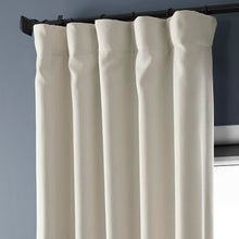 Load image into Gallery viewer, HPD Half Price Drapes Faux Linen Room Darkening Curtains - 120 Inches Long Luxury Linen Curtains for Bedroom &amp; Living Room (1 Panel), 50W X 120L, Birch
