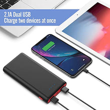Load image into Gallery viewer, Portable Charger Power Bank 25800mAh, Ultra-High Capacity Fast Phone Charging with Newest Intelligent Controlling IC, 2 USB Port External Cell Phone Battery Pack Compatible with iPhone,Android etc
