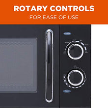 Load image into Gallery viewer, Commercial Chef CHMH900B6C 0.9 Cubic Foot Countertop Microwave, Compact, Rotary Control, Black
