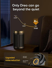Load image into Gallery viewer, Dreo Space Heaters for Indoor Use, Portable Heater with Thermostat, 1-12H Timer, Eco Mode and Fan Mode, 1500W PTC Ceramic Fast Safety Heat for Office Bedroom Home, Gold
