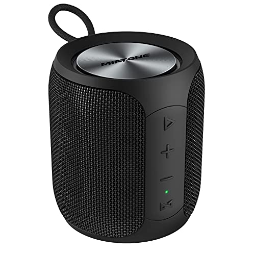 MIATONE Portable Bluetooth Speaker, Wireless IP67 Waterproof Speaker with Subwoofer, 16W Louder Volume, Longer Playtime, Bluetooth 5.0, Dual Pairing, Portable Speaker for Party Beach Camping, Black