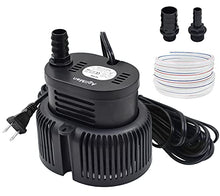 Load image into Gallery viewer, Pool Cover Pump Above Ground - Submersible Sump Pump, Swimming Water Removal Pumps, with Drainage Hose &amp; 25 Feet Extra Long Power Cord, 850 GPH inGround, 3 Adapters Black
