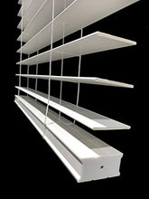 Load image into Gallery viewer, US Window And Floor 2&quot; Faux Wood 30.5&quot; W x 48&quot; H, Inside Mount Cordless Window Blinds, 30.5 x 48, Smooth White,CLF0103040480
