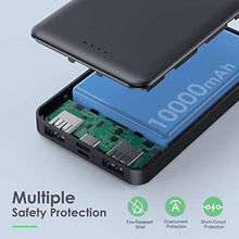 Load image into Gallery viewer, Portable Charger Power Bank 10000mAh【2 Pack】Ultra Slim Portable Phone Charger with USB C Input &amp; 2 Output Backup Charging External Battery Pack Compatible with iPhone 15/14/13/12/11,Android Phone etc
