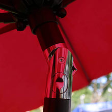 Load image into Gallery viewer, Sunnyglade 9&#39; Patio Umbrella Outdoor Table Umbrella with 8 Sturdy Ribs (Red)
