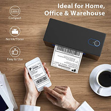 Load image into Gallery viewer, Nelko Bluetooth Thermal Shipping Label Printer, Wireless 4x6 Shipping Label Printer for Shipping Packages, Support Android, iPhone and Windows, Widely Used for Amazon, Ebay, Shopify, Etsy, USPS
