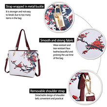 Load image into Gallery viewer, 2E-youth Designer Purses And Handbags For Women Satchel Shoulder Bag Tote Bag For Work Clutch Purses (white&amp;red)
