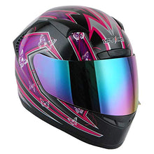 Load image into Gallery viewer, 1STORM Motorcycle Bike Full FACE Helmet Booster Butterfly Pink Purple
