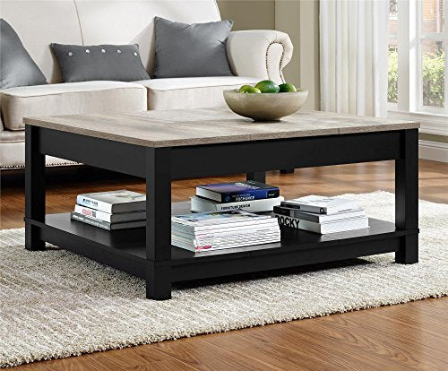 Ameriwood Home Carver Coffee Table, Black,5047196PCOM