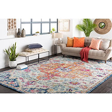 Load image into Gallery viewer, Artistic Weavers Odelia Vintage Bohemian Area Rug,6&#39;7&quot; x 9&#39;,Orange/Navy
