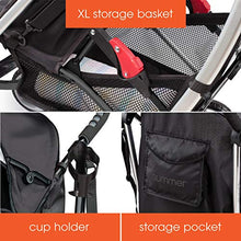 Load image into Gallery viewer, Summer 3Dlite Convenience Stroller, Jet Black - Lightweight Stroller with Aluminum Frame, Large Seat Area, 4 Position Recline, Extra Large Storage Basket - Infant Stroller for Travel and More
