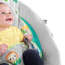 Load image into Gallery viewer, Bright Starts Jungle Vines Comfy Baby Bouncer and Vibrating Infant Seat with Taggies &amp; Elephant and Sloth Plush Baby Toys
