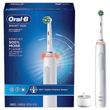 Load image into Gallery viewer, Oral-B Smart 1500 Electric Power Rechargeable Battery Toothbrush, White
