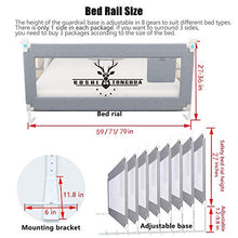 Load image into Gallery viewer, Lsbod Bed Rail for Toddlers Extra Long Baby Bed Rails Guard Safety Bedrail for Kids Twin, Double, Full Size Queen &amp; King Mattress(1side 59&quot; Lx27 H)…
