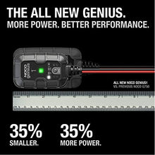 Load image into Gallery viewer, NOCO GENIUS1, 1-Amp Fully-Automatic Smart Charger, 6V and 12V Portable Battery Charger, Battery Maintainer, Trickle Charger, and Battery Desulfator with Temperature Compensation
