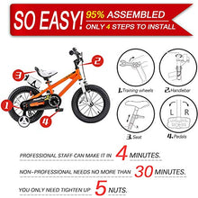 Load image into Gallery viewer, Royalbaby Kids Bikes 12&quot; 14&quot; 16&quot; 18&quot; Avaliable, BMX Freestyle Bikes, Boys Bikes, Girls Bikes, Best Gifts for Kids. (Orange, 12 inch)
