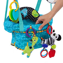 Load image into Gallery viewer, Bright Starts Bounce &#39;N Spring Deluxe Door Jumper with Take-Along Toys, Ages 6 months +, Blue
